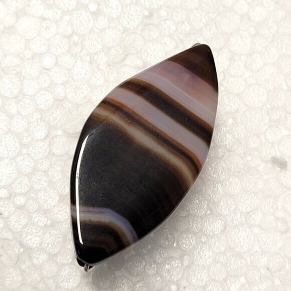 Statement Agate Cabochon Adjustable Band Handmade Semi Precious Ring - Picture 5 of 10